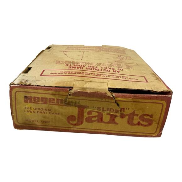 BOX ONLY READ Vintage Regent Jarts Lawn Dart Game Box Only AS IS - Picture 5 of 7